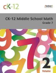 CK-12 Middle School Math Grade 7, Volume 2 Of 2