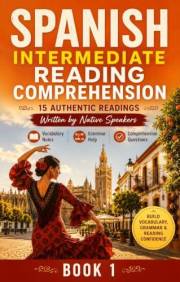 Spanish Intermediate Reading Comprehension - Book 1: Improve Spanish Vocabulary, Grammar and Fluency with 15 Engaging Article