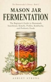 MASON JAR FERMENTATION: The Beginner's Guide to Homemade Sauerkraut, Kimchi, Pickles, Kombucha, and Probiotic Foods — Simple