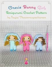 Onesie Bunny Girls Amigurumi Crochet Pattern