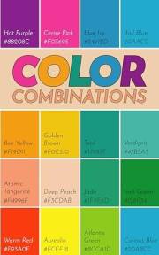 Color Combinations Book: 220 Color Palettes, Inspiration for Graphic Designers, Illustrators and Artists, 895 Color Combinati