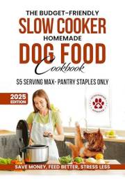 The Budget-Friendly Slow Cooker Homemade Dog Food Cookbook:: 120 Nutrient-Packed, Vet-Endorsed Recipes for a Healthier, Happi
