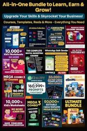 ₹50,000+ Value Bundle – Premium Digital Tools, AI Prompts, Courses & Templates in One Mega Pack : Earn Smart in 2025 – Online