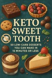 Keto Sweet Tooth: 50 Low-Carb Desserts You Can Make in 15 Minutes or Less: Fast and Easy Sugar-Free Desserts for Keto and Low