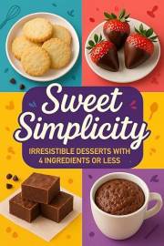 Sweet Simplicity: Irresistible Desserts with 4 Ingredients or Less (Dessert Recipe Cookbooks)