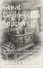 Great Depression Suppers: 54 Hearty, Thrifty Meals That Fed Families Through Hard Times (Homesteading Harvest Book 34)