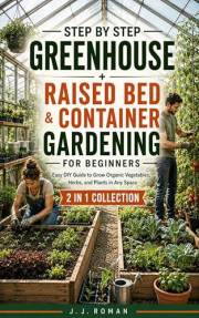STEP BY STEP GREENHOUSE + RAISED BED & CONTAINER GARDENING FOR BEGINNERS: 2 IN 1 COLLECTION: Easy DIY Guide to Grow Organic V
