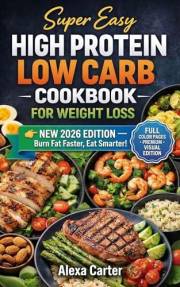 Super Easy High Protein Low Carb Cookbook: Quick, Flavorful 30-Minute Meals to Boost Fat Burning & Build Lean Muscle — Bonus: