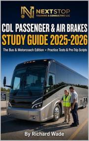 CDL Passenger & Air Brakes Study Guide 2025-2026: The Bus & Motorcoach Edition: Practice Tests, Pre-Trip Inspection Scripts &