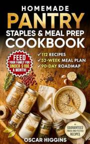 Homemade Pantry Staples & Meal Prep Cookbook: 52 Weeks of Done-for-You Meal Planning to Save Money, Reduce Food Waste & Cook