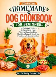 Homemade Dog Cookbook for Beginners: 110 Balanced Recipes, 5-Week Meal Plan, Weekly Shopping Lists, Nutrition Basics & Meals