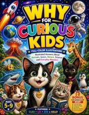 WHY FOR CURIOUS KIDS: Illustrated Answers About Animals,Space,Nature,Science & Everyday Wonders Featuring Cleo the Curious Ca
