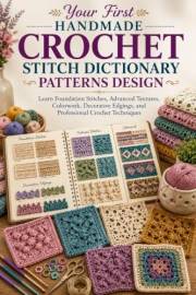 Your First Handmade Crochet Stitch Dictionary Patterns Design: Learn Foundation Stitches, Advanced Textures, Colorwork, Decor